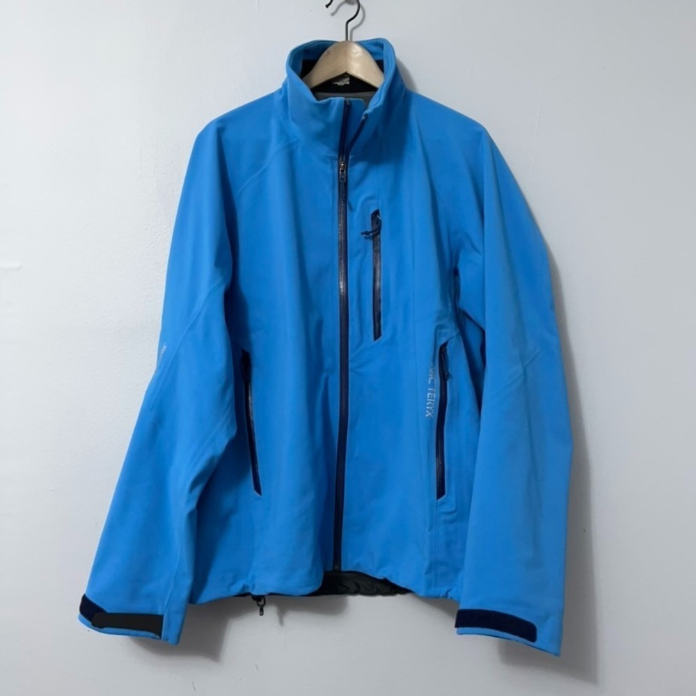 Arcteryx Windstopper Jacket Men Large Blue Full Zip Pockets